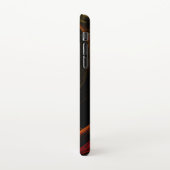 Sunrise Floral Red Abstracte Art Matte iPhone Hoesje (Linkerkant)