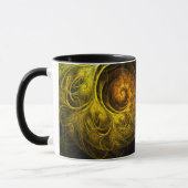 Sunrise Floral Red Abstracte Coffee Mok (Links)