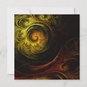 Sunrise Floral Red Abstracte kunst