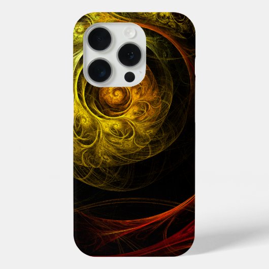 Sunrise Floral Red Abstracte kunst Case-Mate iPhone Case (Achterkant)