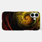 Sunrise Floral Red Abstracte kunst Case-Mate iPhone Case (Achterkant (horizontaal))