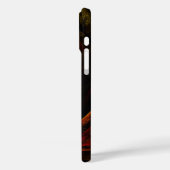 Sunrise Floral Red Abstracte kunst Case-Mate iPhone Case (Achterkant / Links)