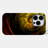 Sunrise Floral Red Abstracte kunst Case-Mate iPhone Case (Achterkant (horizontaal))