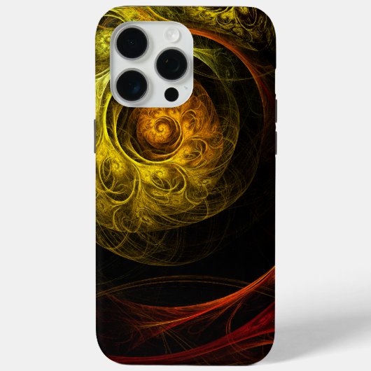 Sunrise Floral Red Abstracte kunst Case-Mate iPhone Case (Achterkant)