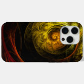 Sunrise Floral Red Abstracte kunst Case-Mate iPhone Case (Achterkant (horizontaal))