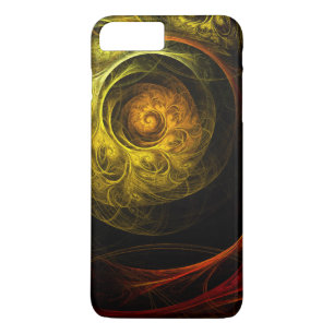 Sunrise Floral Red Abstracte kunst iPhone 8/7 Plus Hoesje