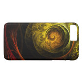 Sunrise Floral Red Abstracte kunst Case-Mate iPhone Case (Achterkant (Horizontaal))