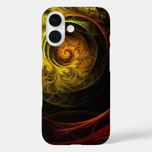 Sunrise Floral Red Abstracte kunst Case-Mate iPhone Case (Achterkant)