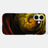 Sunrise Floral Red Abstracte kunst Case-Mate iPhone Case (Achterkant (horizontaal))