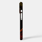 Sunrise Floral Red Abstracte kunst Case-Mate iPhone Case (Achterkant / Links)