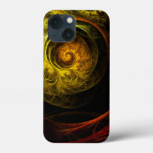 Sunrise Floral Red Abstracte kunst Case-Mate iPhone Case (Achterkant)