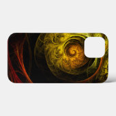 Sunrise Floral Red Abstracte kunst Case-Mate iPhone Case (Achterkant (horizontaal))