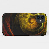 Sunrise Floral Red Abstracte kunst Case-Mate iPhone Case (Achterkant (horizontaal))