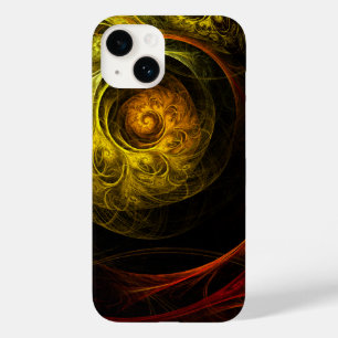 Sunrise Floral Red Abstracte kunst Case-Mate iPhone 14 Hoesje