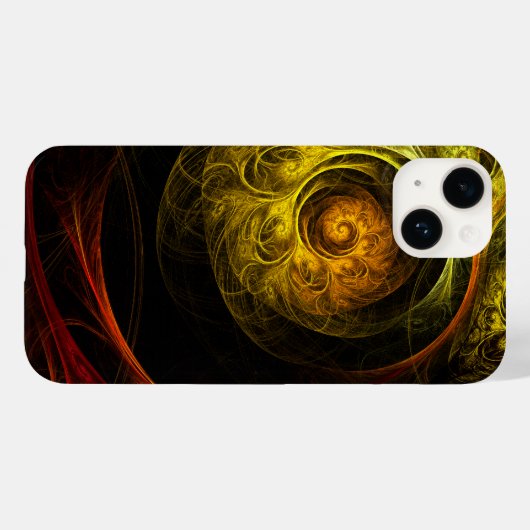 Sunrise Floral Red Abstracte kunst Case-Mate iPhone Case (Achterkant (horizontaal))
