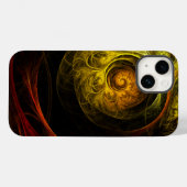 Sunrise Floral Red Abstracte kunst Case-Mate iPhone Case (Achterkant (horizontaal))