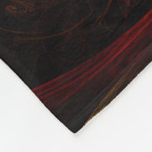 Sunrise Floral Red Abstracte kunst Fleece Deken (Hoek)