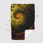 Sunrise Floral Red Abstracte kunst Golfhanddoek (Insitu)