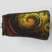 Sunrise Floral Red Abstracte kunst Golfheadcover (Voorkant)