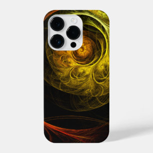 Sunrise Floral Red Abstracte kunst iPhone 14 Plus Hoesje