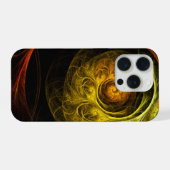 Sunrise Floral Red Abstracte kunst iPhone Hoesje (Achterkant horizontaal)