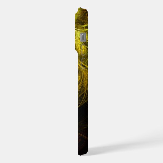 Sunrise Floral Red Abstracte kunst iPhone Hoesje (Linkerkant)