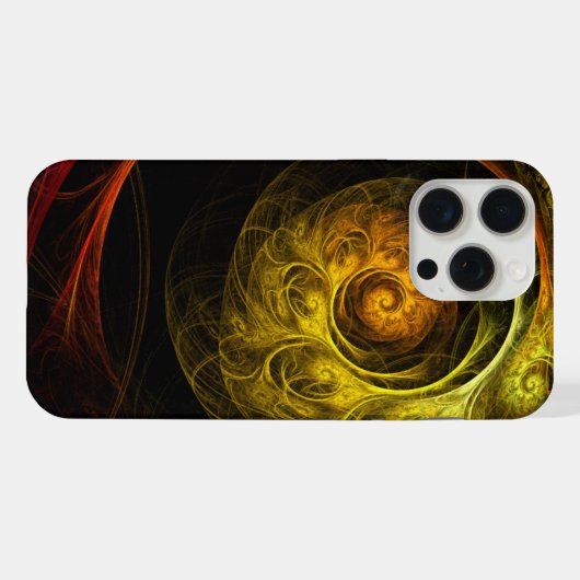 Sunrise Floral Red Abstracte kunst iPhone Hoesje (Achterkant horizontaal)