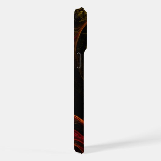 Sunrise Floral Red Abstracte kunst iPhone Hoesje (Rechterkant)