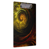 Sunrise Floral Red Abstracte kunst Klembord (Rechts)