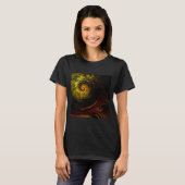 Sunrise Floral Red Abstracte kunst T-shirt (Voorkant volledig)