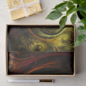 Sunrise Floral Red Abstracte kunst Tissuepapier (Geschenk)