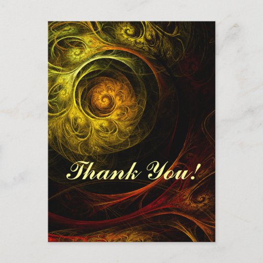 Sunrise Floral Red Dank je Briefkaart (Voorkant)