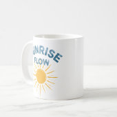 Sunrise Flow Retro Sun Graphic Print Vinyasa Yoga  Koffiemok (Voorkant links)