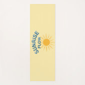 Sunrise Flow Retro Sunshine Graphic Print Vinyasa Yogamat (Voorkant)