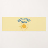 Sunrise Flow Retro Sunshine Graphic Print Vinyasa Yogamat (Voorkant (horizontaal))