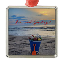 Sunrise fotografie Kerststrand Ornament