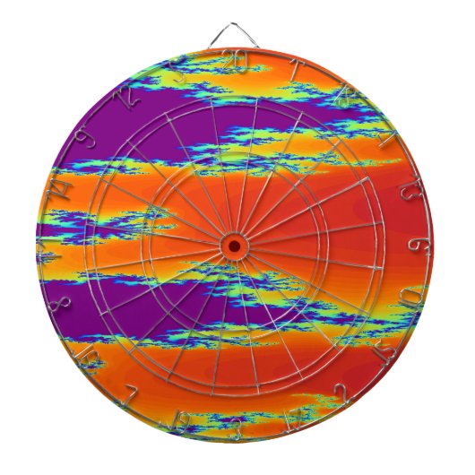 Sunrise Fractal Dart Board Dartbord (Voorkant)