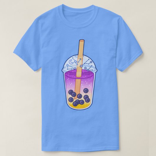 Sunrise Galaxy Boba Tea T-shirt (Design voorkant)