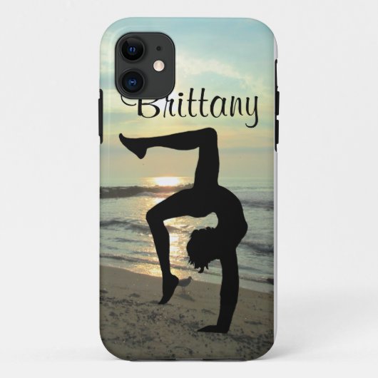 SUNRISE GEPERSONALISEERDE GYMNASTIEK IPHONE CASE (Achterkant)