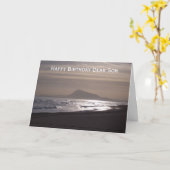 Sunrise gepersonaliseerde zoon verjaardag kaart (Gele Bloem)