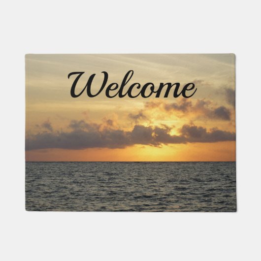 Sunrise Glory Folly Beach Welcome Doormat Deurmat (Voorkant)