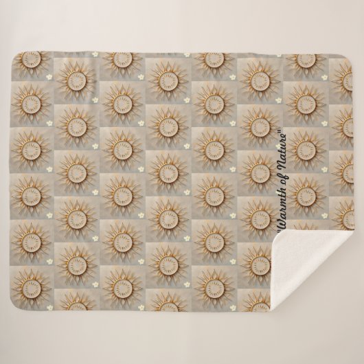 "Sunrise Glory" Sherpa Deken (Voorkant (horizontaal))