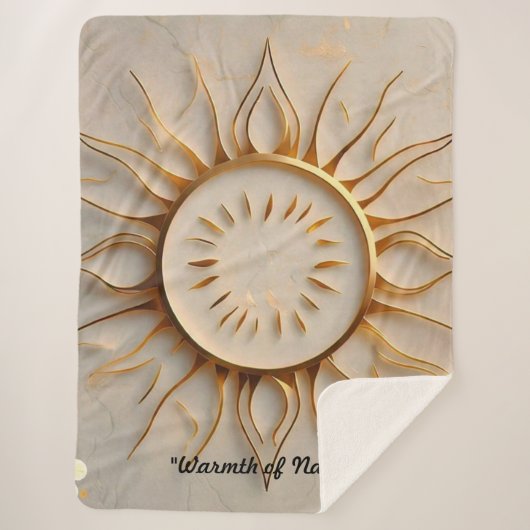 "Sunrise Glory" Sherpa Deken (Voorkant)