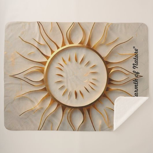 "Sunrise Glory" Sherpa Deken (Voorkant (horizontaal))