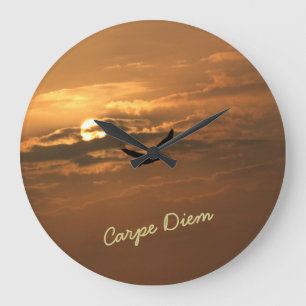 Sunrise Gold Photo Carpe Diem Ocean Grote Klok