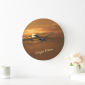 Sunrise Gold Photo Carpe Diem Ocean Grote Klok (Huis)