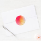 Sunrise Gradient Custom Trendy Ronde Sticker (Envelop)