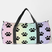 Sunrise Gradient Paw Print Pet Bag Plunjezak (Achterkant)