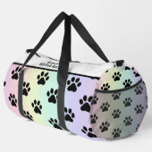 Sunrise Gradient Paw Print Pet Monogram Personal Plunjezak (Rechterhoek)