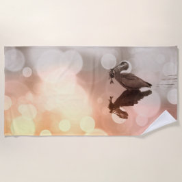 Sunrise Great Blue Heron Reflection Strandlaken